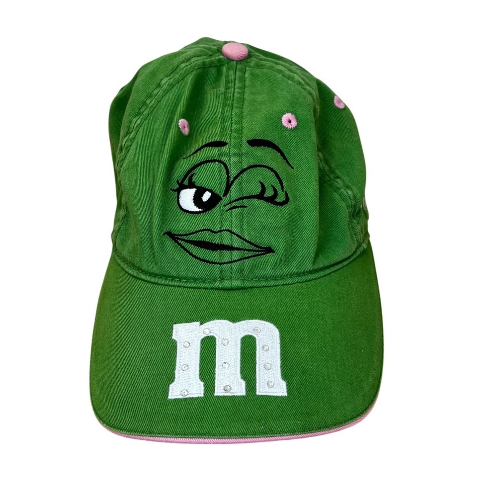 Kyle Busch #18 M&M’s Racing Hat Chase Authentics NASCAR Adjustable Cap Green M&M
